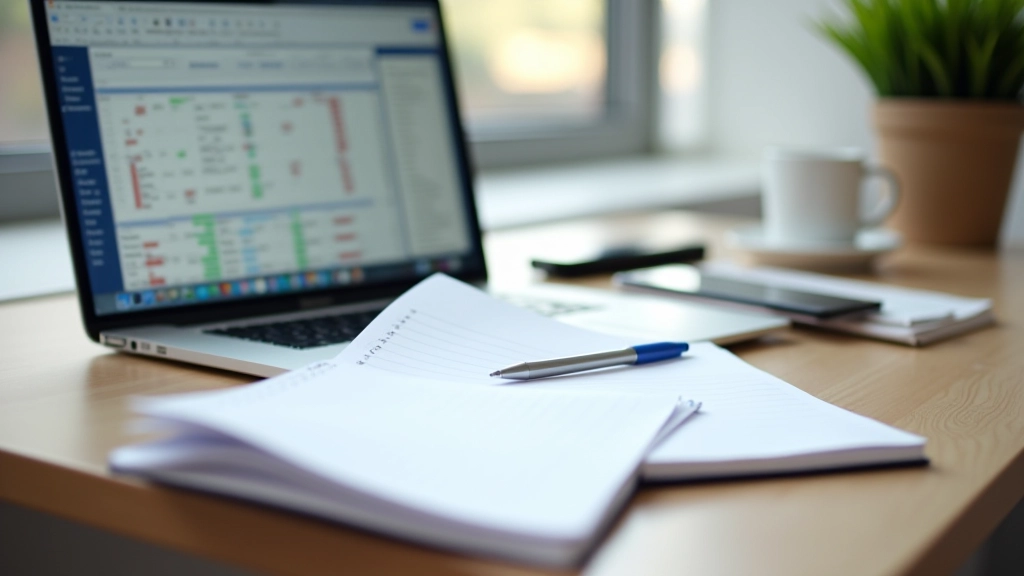 Three different budget tracking methods displayed side by side: a spreadsheet on laptop, a handwritten budget in notebook, and a budgeting app on smartphone screen